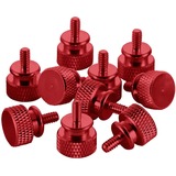 Cablemod Rändelschrauben Thumbscrews Aluminium UNC 6-32 rot, 10 Stück