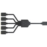 Cooler Master Adressierbares RGB 1 zu 5 Splitterkabel schwarz