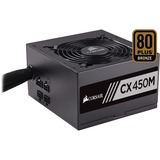 Corsair CX450M, PC-Netzteil schwarz, 2x PCIe, Kabel-Management, 450 Watt