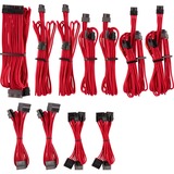 Corsair Netzteilkabel Premium Pro-Kit Typ 4 Gen 4, 20-teilig rot, mit Einzelummantelung