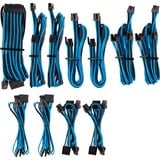Corsair Netzteilkabel Premium Pro-Kit Typ 4 Gen 4, 20-teilig blau/schwarz, mit Einzelummantelung