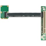 DeLOCK Riser Karte Mini PCI Express > 1 x PCI, Riser Card mit flexiblem Kabel 13 cm links gerichtet 