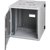Digitus Wandgehäuse Unique Serie - zweiteilig, schwenkbar, IT-Schrank grau, 12 Höheneinheiten