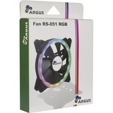 Inter-Tech Argus RS-051 RGB 120x120x25, Gehäuselüfter schwarz, 120 mm