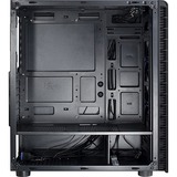 Inter-Tech CXC2, Tower-Gehäuse schwarz, Front aus Tempered Glass, Seitenteil aus Acryl