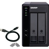 QNAP TR-002 Erweiterungsgehäuse, Laufwerksgehäuse schwarz, RAID-Unterstützung