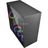 Sharkoon PURE STEEL RGB, Tower-Gehäuse schwarz, gehärtetes Glas