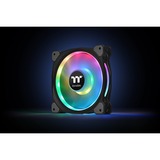 Thermaltake Riing Duo 12 RGB Radiator Fan 3 Pack, Gehäuselüfter schwarz, 3er Set, 1x Controller