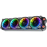 Thermaltake Riing Plus 14 LED RGB Radiator Fan TT Premium, Gehäuselüfter schwarz, 3er Set, 1x Controller