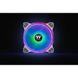 Thermaltake Riing Quad 12 RGB Radiator Fan TT Premium Edition 3 Pack, Gehäuselüfter weiß, 3er Set, 1x Controller