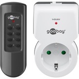 goobay Funksteckdosen-Set 1+1, Schaltsteckdose weiß/schwarz