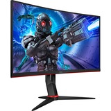 AOC C27G2ZE/BK, Gaming-Monitor 69 cm (27 Zoll), schwarz/rot, FullHD, VA, Curved, HDMI, DisplayPort, 240Hz Panel