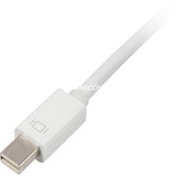 Sharkoon mini-DisplayPort 1.2 auf DVI-D-Adapter weiß, 15 cm