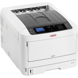 OKI C824n, LED-Drucker grau/schwarz, USB, LAN