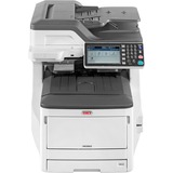 OKI MC883dn, Multifunktionsdrucker grau/anthrazit, USB, LAN, Scan, Kopie, Fax