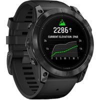 Garmin epix Pro (Gen 2) Standard Edition, Smartwatch schwarz/dunkelgrau, 51 mm, Silikon-Armband