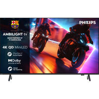 Philips 85MLED910/12, QLED-Fernseher 215 cm (85 Zoll), schwarz, UltraHD/4K, MiniLED, Ambilight, Free-Sync Premium, 144Hz Panel