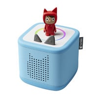 tonies Toniebox 2 Himmelblau Starter Set Kreativ-Tonie Rot, Lautsprecher 