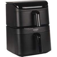 Cosori Heißluftfritteuse Turbo Tower Air CAF-DC121-ADER schwarz, 2.630 Watt, 2 Körbe mit 4,3 & 6,5 Liter