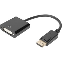 Digitus Adapter / Konverter DisplayPort > DVI schwarz, 15cm 