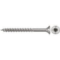 fischer Spanplattenschraube PowerFast II 4,0x60 Senkkopf TX 100 Stück, mit Teilgewinde, Edelstahl A2