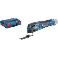 Bosch Professional Akku-Multi-Cutter GOP 12V-28 Professional, Multifunktions-Werkzeug blau/schwarz, ohne Akku und Ladegerät, L-BOXX