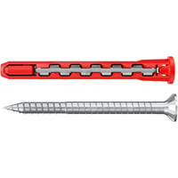 fischer Langschaftdübel HybridPower 10x90 T K rot/grau, 4 Stück