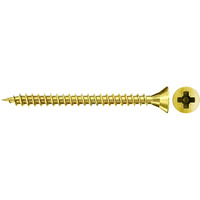 fischer Spanplattenschraube ClassicFast II 3,5x30 Senkkopf PZ 1.000 Stück, mit Vollgewinde