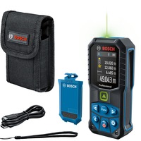 Bosch Professional Laser-Entfernungsmesser GLM 50-27 CG Professional blau/schwarz, Li-Ion-Akku 3,7V 1Ah, Reichweite 50m, grüne Laserlinie