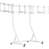 Thermaltake Triple Monitor Stand Snow, für Racing Simulator Cockpit GR500, Monitorhalterung weiß, für Monitore 32" - 55"