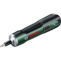 Bosch Heimwerken & Garten Akkuschrauber PushDrive 3,6Volt grün, mit 10-teiligem Schrauberbit-Set
