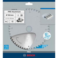 Bosch Professional PRO Aluminium cordless Kreissägeblatt, Ø 184mm, 56Z Bohrung 16mm, für Akku-Handkreissägen
