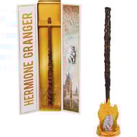 Spin Master Wizarding World Harry Potter - Authentischer Hermine Granger Zauberstab, Rollenspiel mit Hogwarts-Halterung