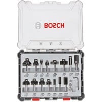 Bosch Fräser-Set, 15-teilig 8mm-Schaft