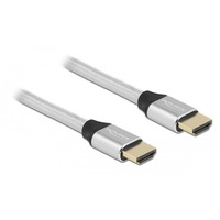DeLOCK Ultra High Speed HDMI-Kabel 48 Gbps 8K 60Hz silber, 2 Meter
