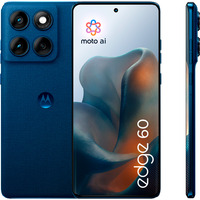 Motorola edge 60 512GB, Handy Gibraltar Sea, Android, Finish mit Canvas-Optik, 12 GB LPDDR4X