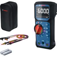 Bosch Digitales Multimeter GDM 600-15 Professional, Messgerät blau/schwarz, 2x Batterien, Tasche