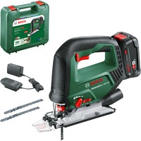 Bosch Heimwerken & Garten Akku-Stichsäge AdvancedSaw 18V-140, 18Volt grün, Li-Ionen Akku 2,0Ah, Koffer, POWER FOR ALL ALLIANCE