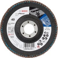Bosch PRO X571 Fächerschleifscheibe, Ø 125mm, K40 Bohrung 22,23mm, abgewinkelt