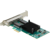 DeLOCK PCI Express x1 zu 4 x RJ45 Gigabit LAN i350, LAN-Adapter