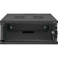 Digitus Wandgehäuse, SOHO, unmontiert - 540x400 mm (BxT) , IT-Schrank schwarz, 4 Höheneinheiten