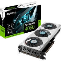 GIGABYTE GeForce RTX 4060 EAGLE ICE, Grafikkarte DLSS 3, 2x DisplayPort, 2x HDMI 2.1