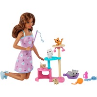 Mattel Barbie-Puppe und Kätzchen Kratzbaum Spielset 