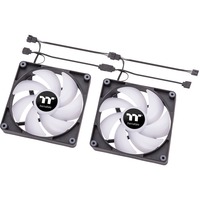 Thermaltake CT120 ARGB Sync PC Cooling Fan, Gehäuselüfter schwarz, 2er Pack, ohne Controller