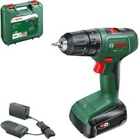 Bosch Akku-Bohrschrauber EasyDrill 18V-40 grün/schwarz, Li-Ionen Akku 2,0Ah, Koffer, POWER FOR ALL ALLIANCE