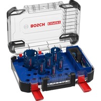 Bosch Professional EXPERT Multi Material PC Plus Lochsägen-Set, Ø 22-68mm, 9-teilig mit Power Change Plus Adapter, Koffer