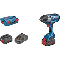 Bosch Professional PRO Akku-Schlagschrauber BITURBO GDS 18V-1000 Professional, 18Volt blau/schwarz, 2x Akku ProCORE18V 8,0Ah, 1/2", in L-BOXX