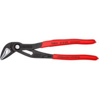 KNIPEX Cobra ES 87 51 250, 250mm, Rohr- / Wasserpumpen-Zange schwarz/rot, Wasserpumpenzange, 19-fach verstellbar