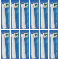 Braun Oral-B Pro CrossAction Aufsteckbürsten 12er weiß, Frustfreie Umverpackung