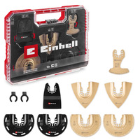 EINHELL Multitool-Set 10-teilig, in XL-PLUS-CASE, Schleifscheibe für Multifunktionswerkzeuge